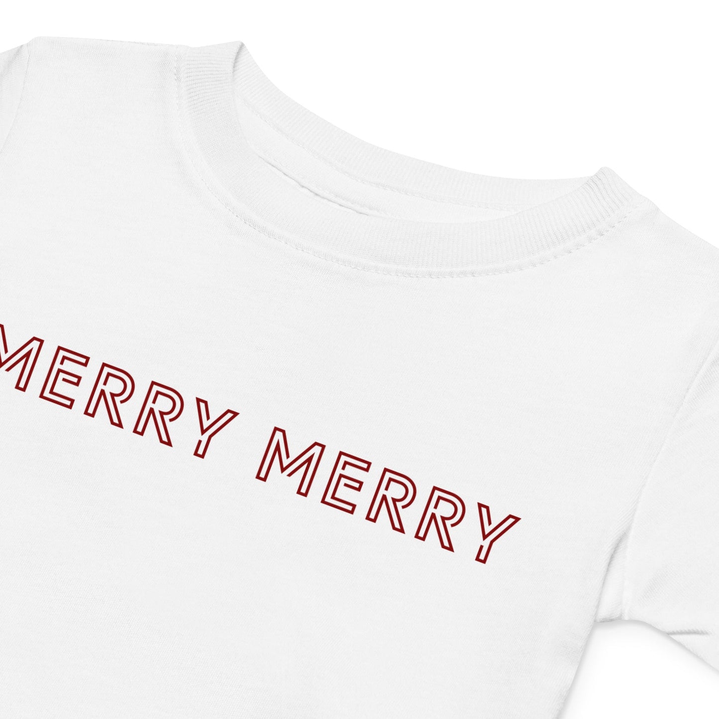 MERRY MERRY white/burgundy Baby jersey t-shirt - Bull & Node