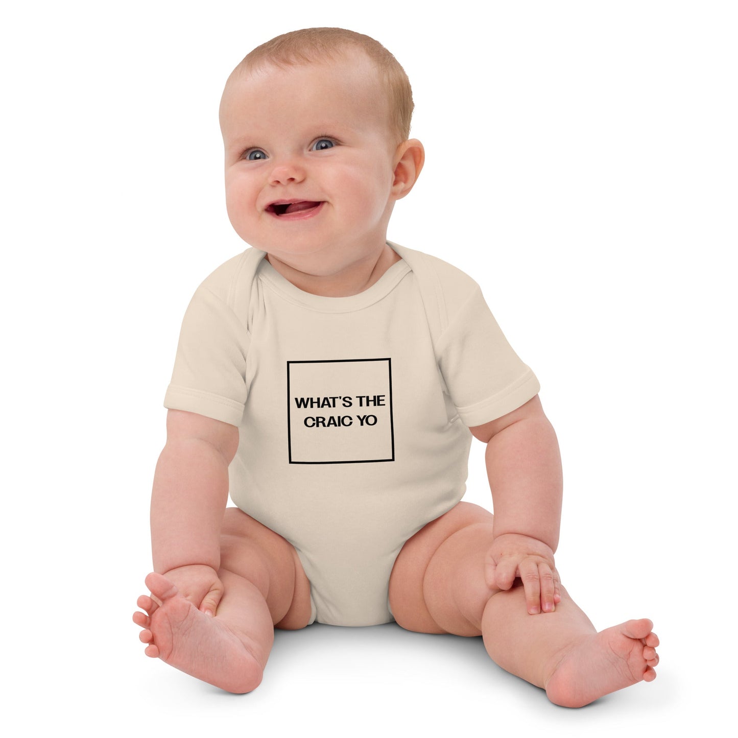 THE CRAIC natural Organic cotton baby bodysuit - Bull & Node