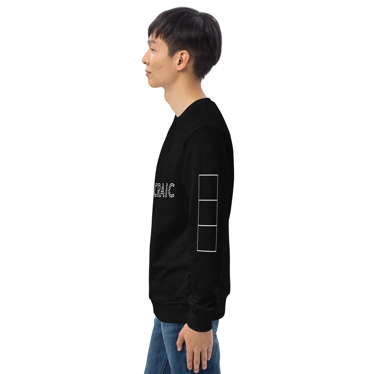 THE CRAIC Unisex black organic sweatshirt - Bull & Node