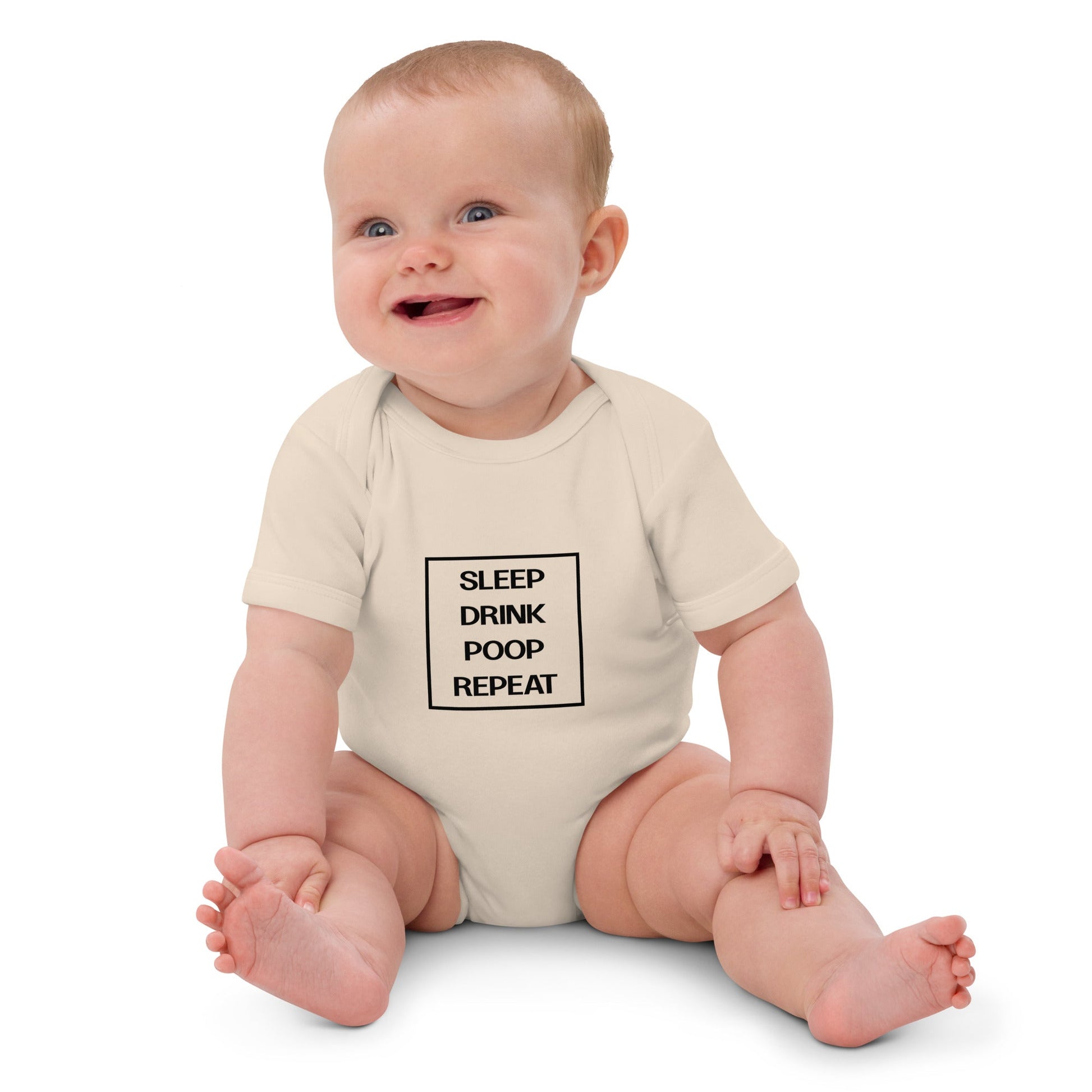 BABY LIFE natural Organic cotton baby bodysuit - Bull & Node