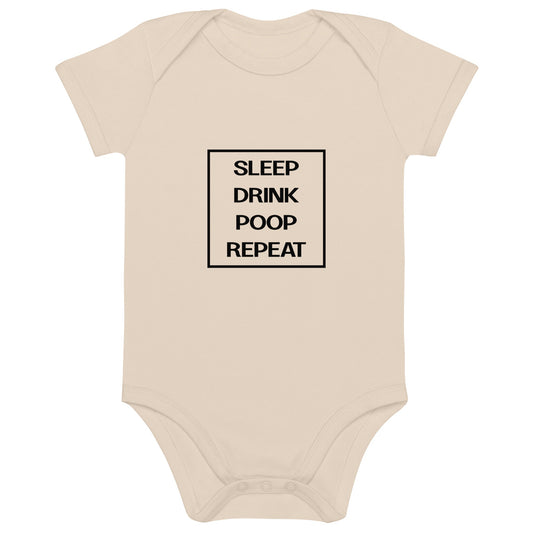 BABY LIFE natural Organic cotton baby bodysuit - Bull & Node
