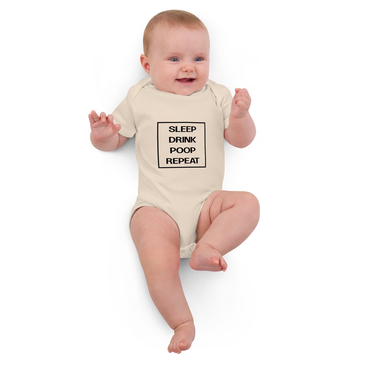 BABY LIFE natural Organic cotton baby bodysuit - Bull & Node
