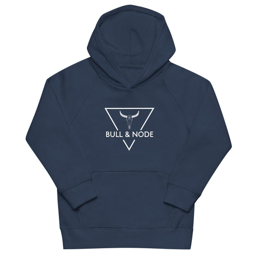 BULL & NODE Kid's navy eco hoodie - Bull & Node