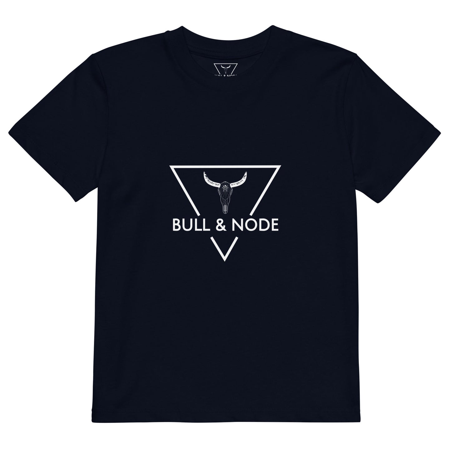 BULL & NODE Kid's navy organic cotton t-shirt - Bull & Node