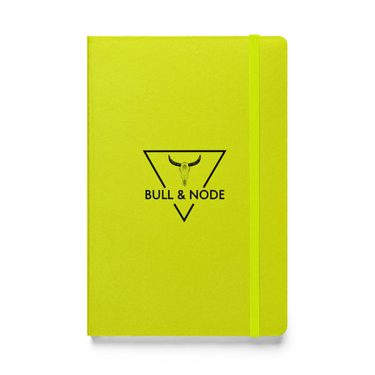 BULL & NODE Lime Hardcover bound notebook - Bull & Node