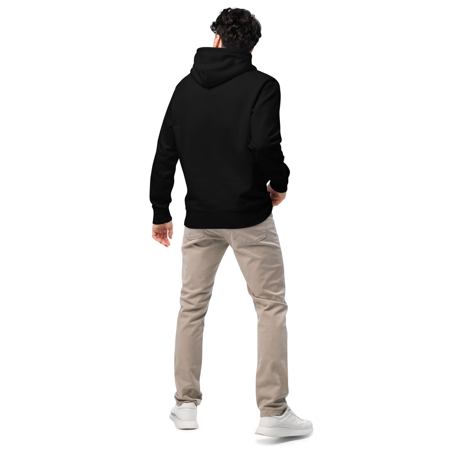 BULL & NODE Men's black essential eco hoodie - Bull & Node
