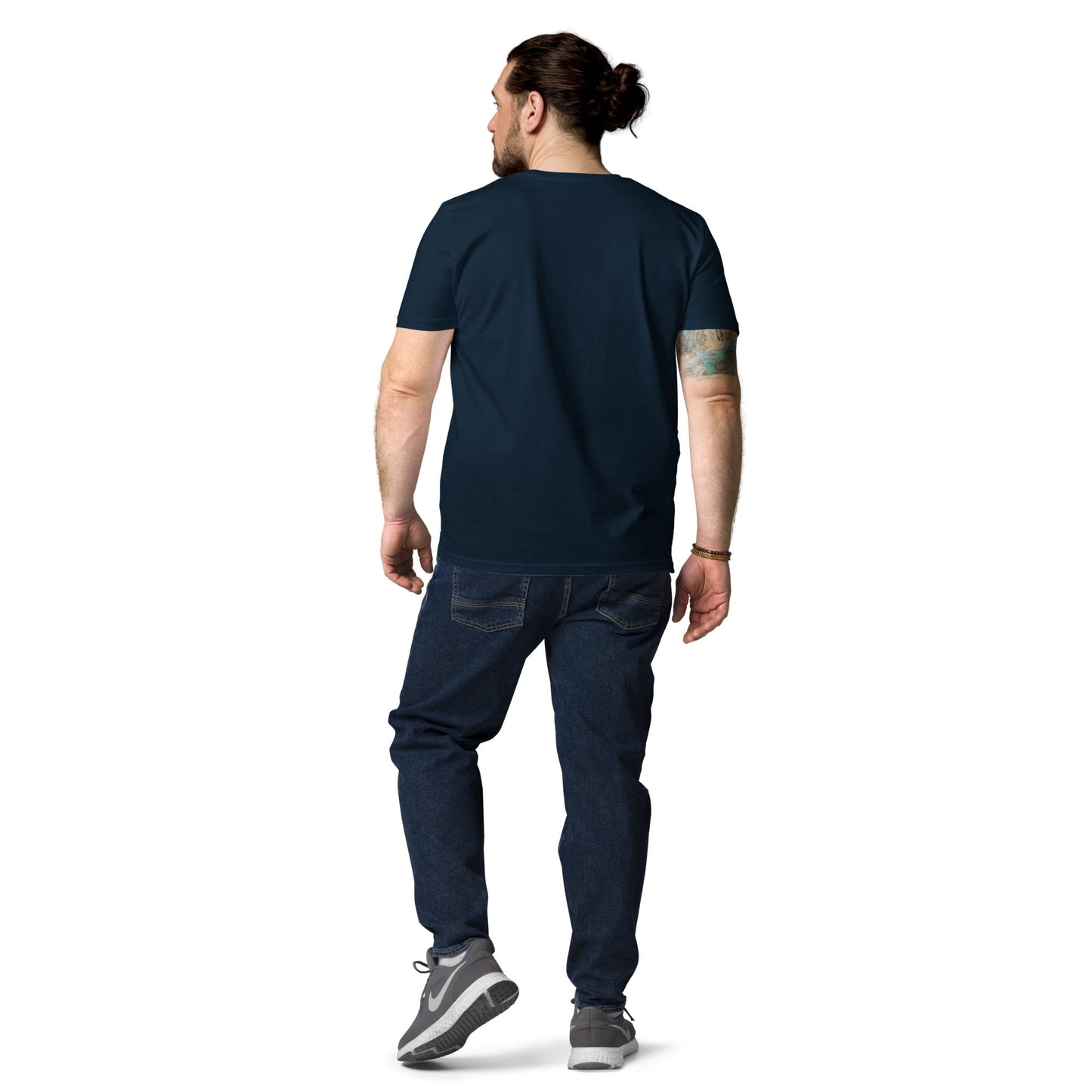 BULL & NODE Men's navy organic cotton t-shirt - Bull & Node