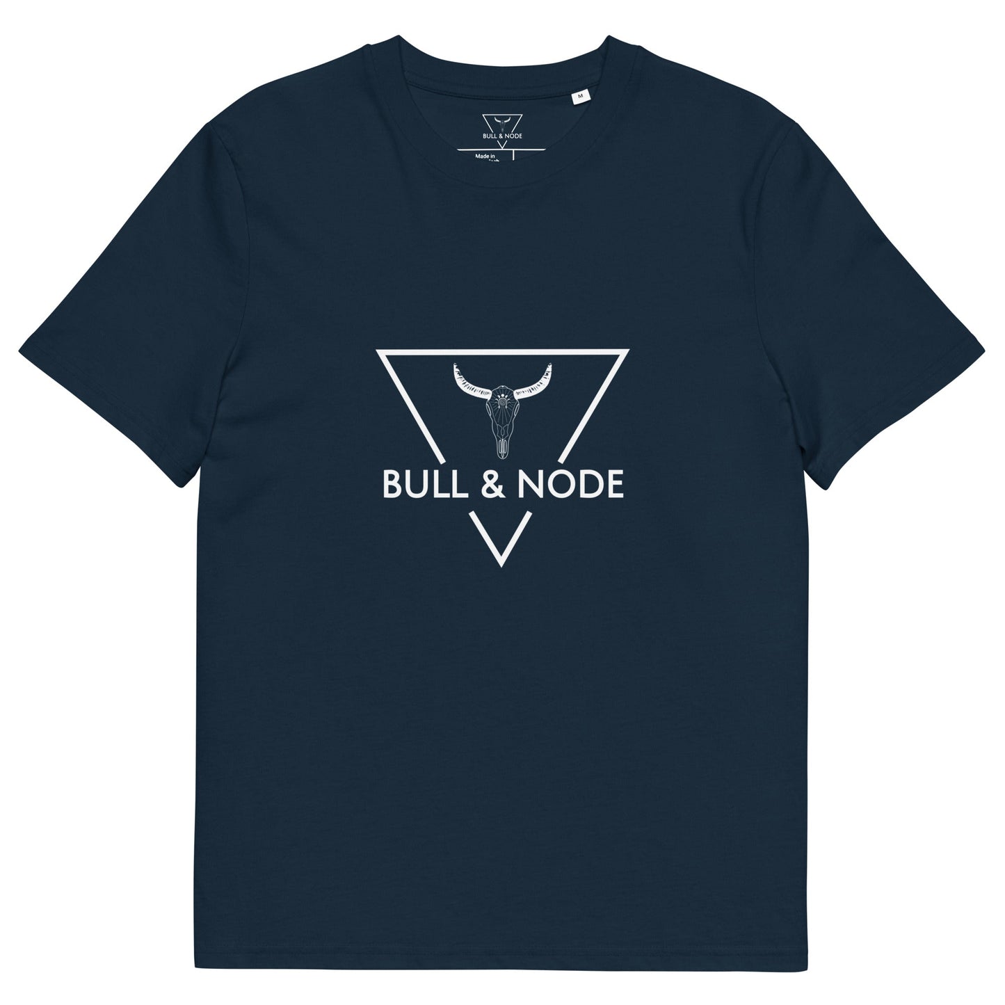 BULL & NODE Men's navy organic cotton t-shirt - Bull & Node