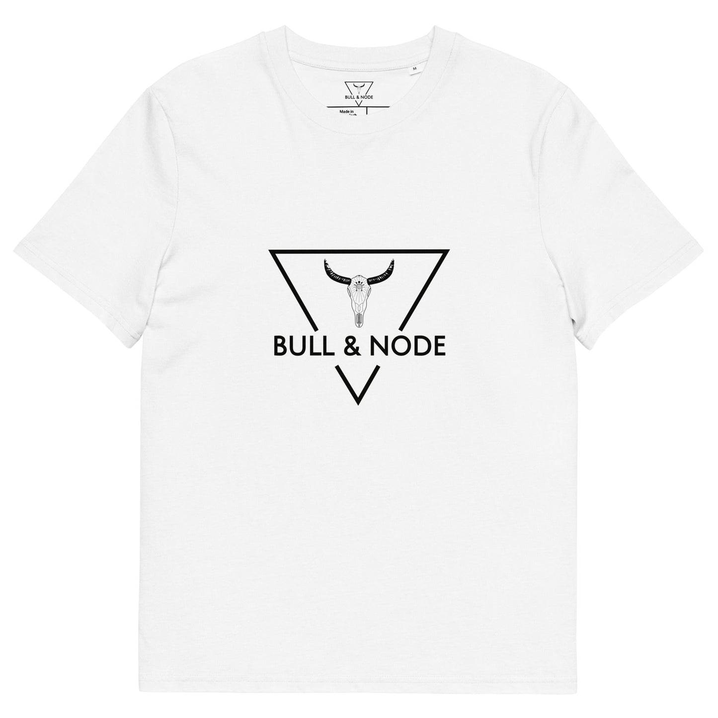 BULL & NODE Men's white organic cotton t-shirt - Bull & Node