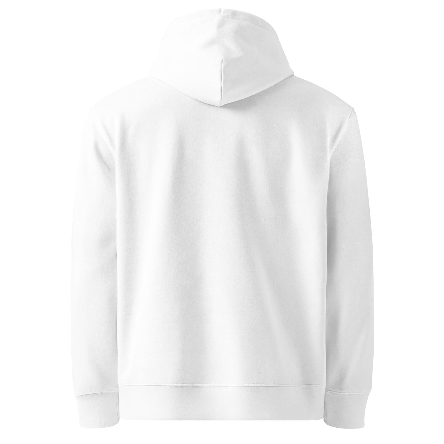 BULL & NODE Mens's white essential eco hoodie - Bull & Node