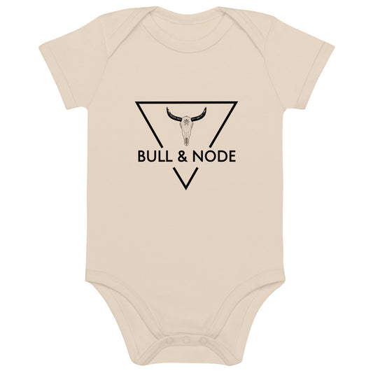 BULL & NODE Natural organic cotton baby bodysuit - Bull & Node