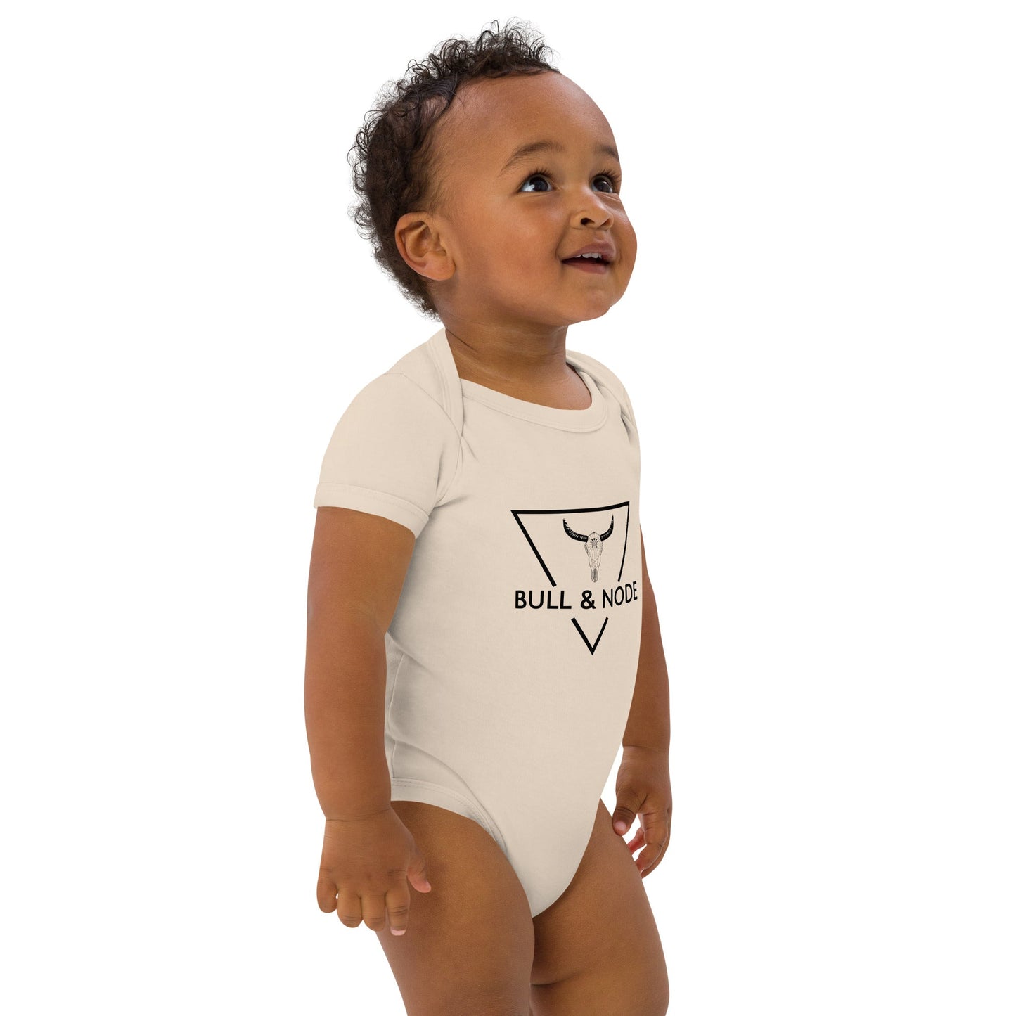 BULL & NODE Natural organic cotton baby bodysuit - Bull & Node