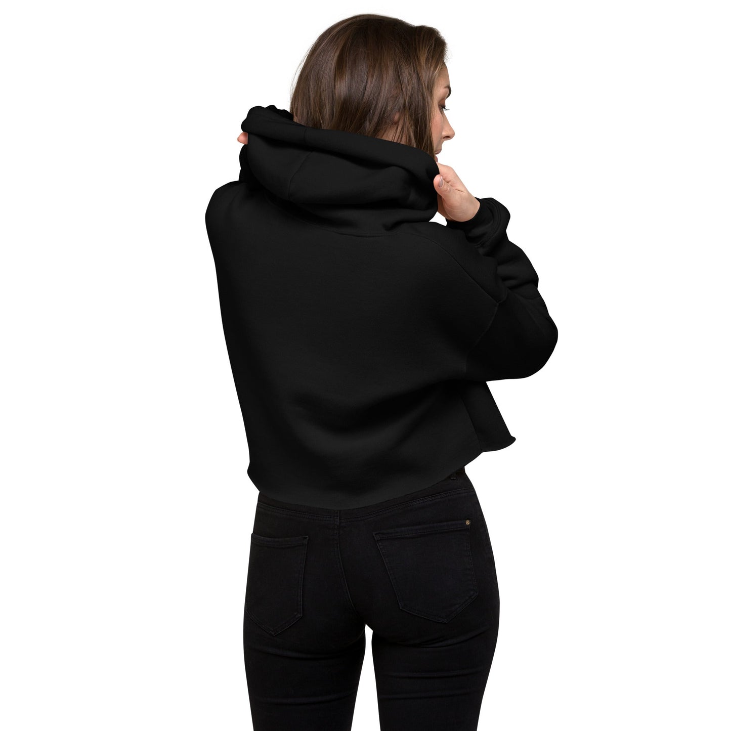 BULL & NODE Women's black Crop Hoodie - Bull & Node