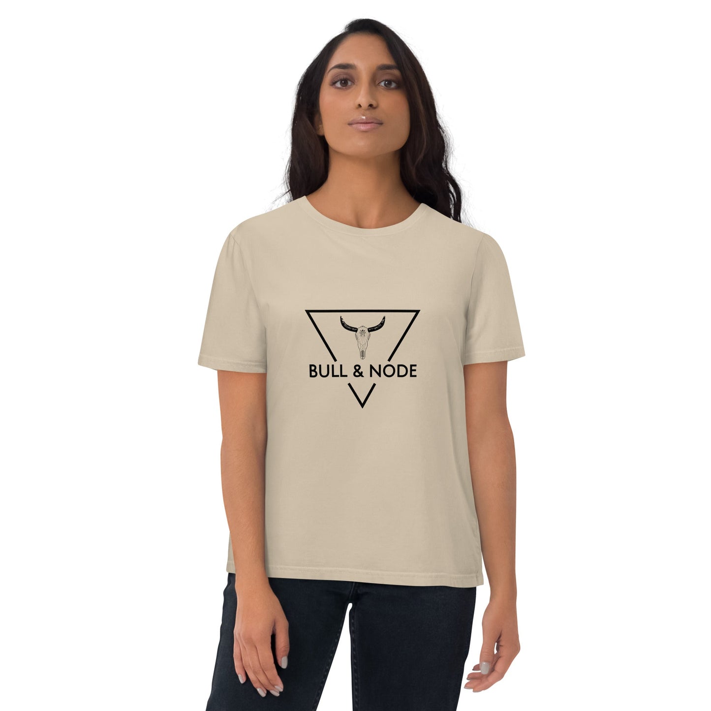 BULL & NODE Women's desert dust organic cotton t-shirt - Bull & Node