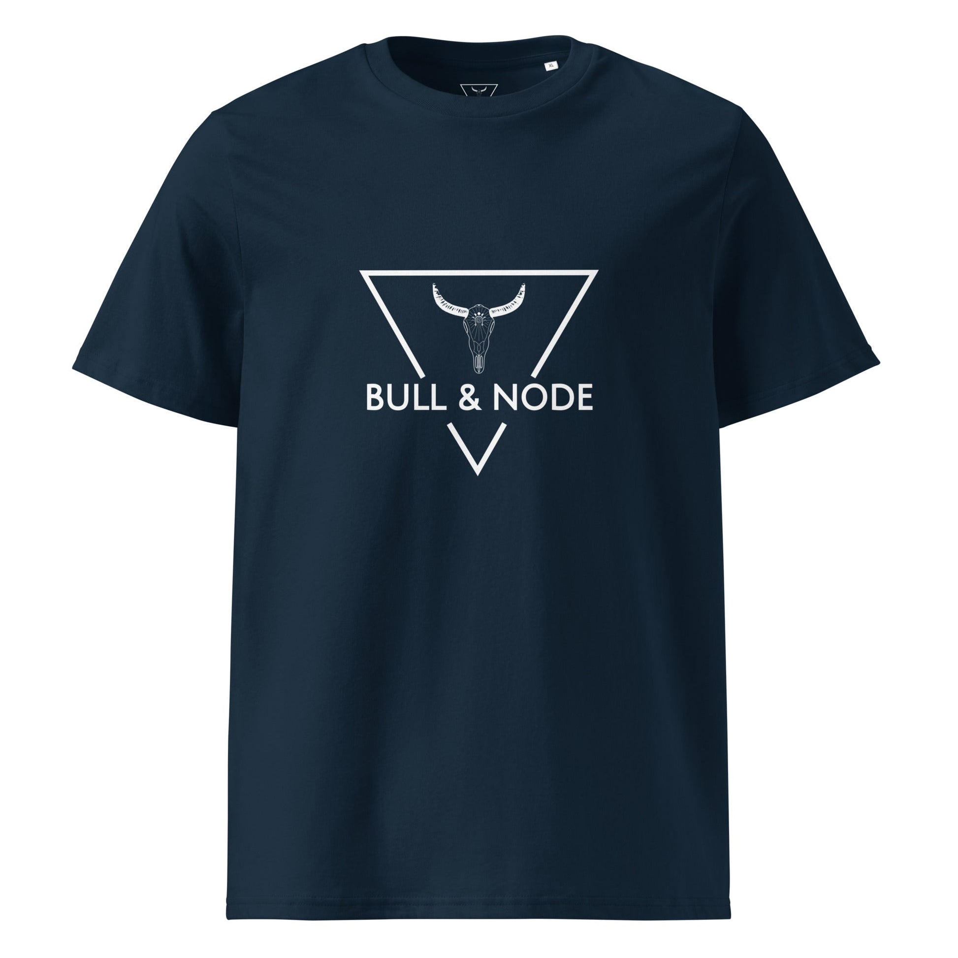 BULL & NODE Women's navy organic cotton t-shirt - Bull & Node