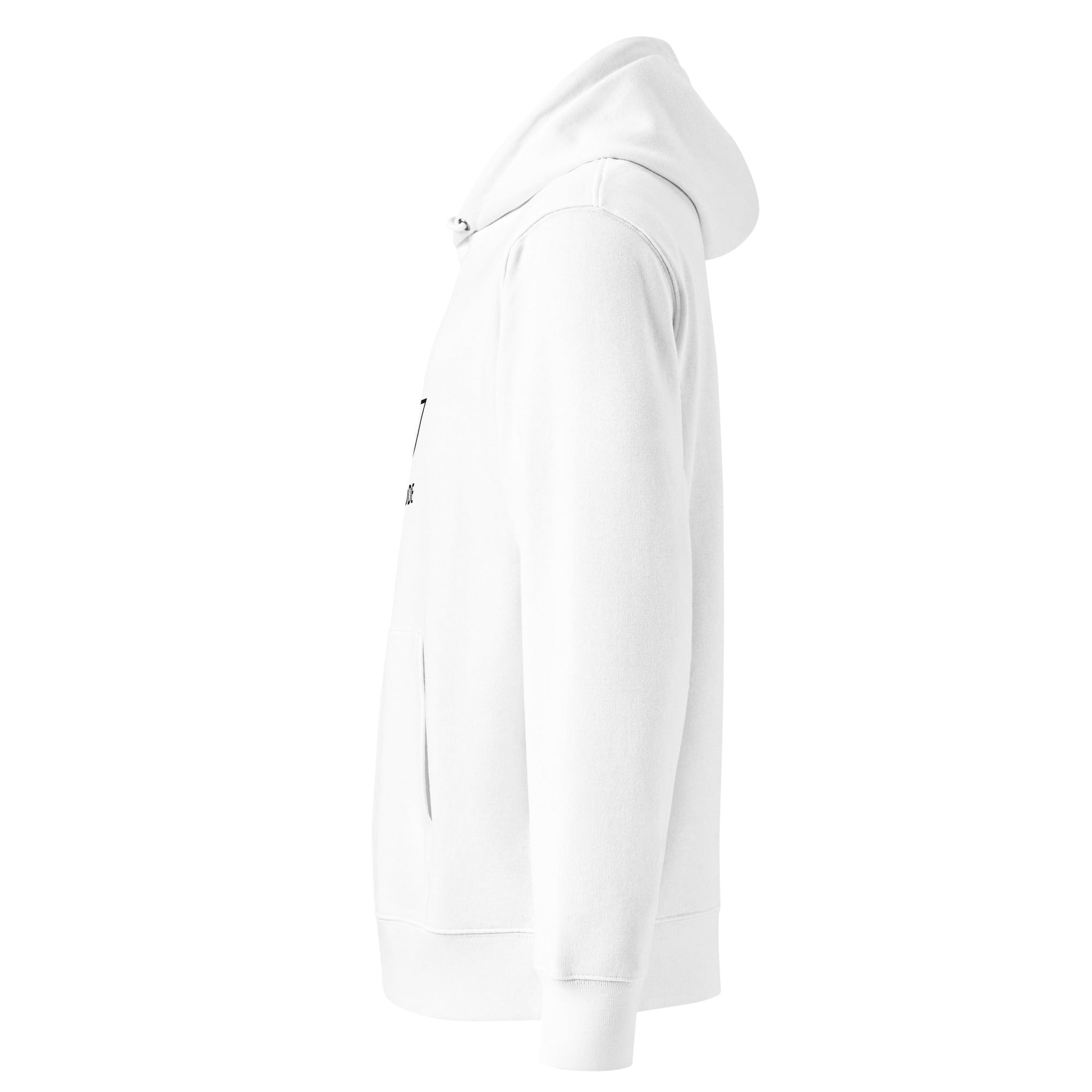 BULL & NODE Women's white essential eco hoodie - Bull & Node