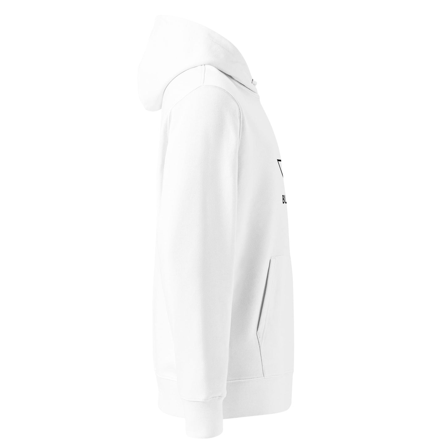 BULL & NODE Women's white essential eco hoodie - Bull & Node