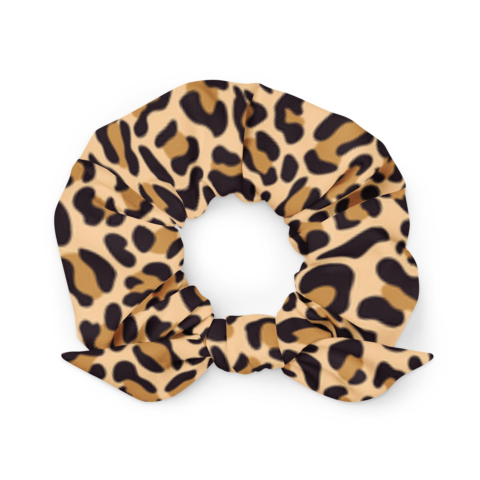 Cheetah print recycled Hair Scrunchie - Bull & Node