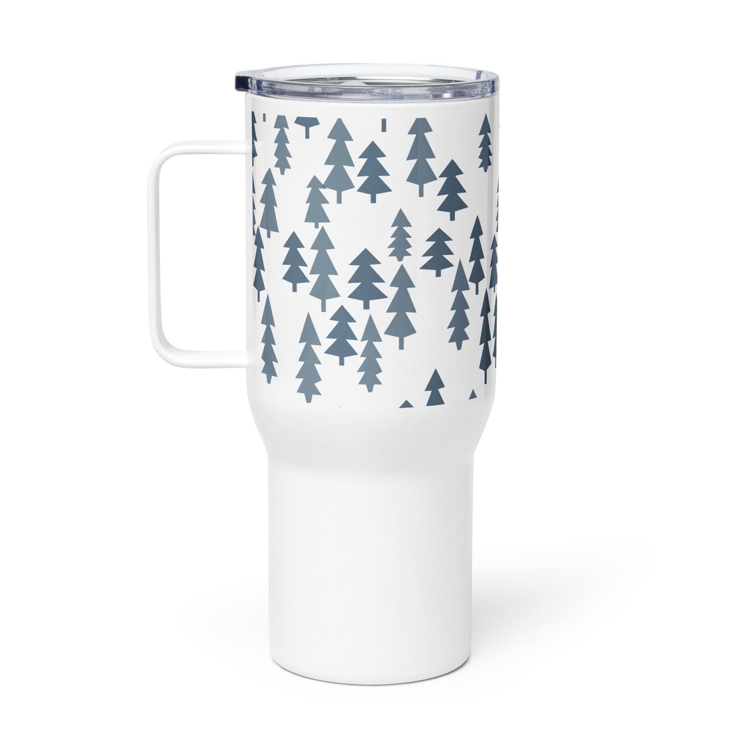 Christmas trees grey Travel mug - Bull & Node