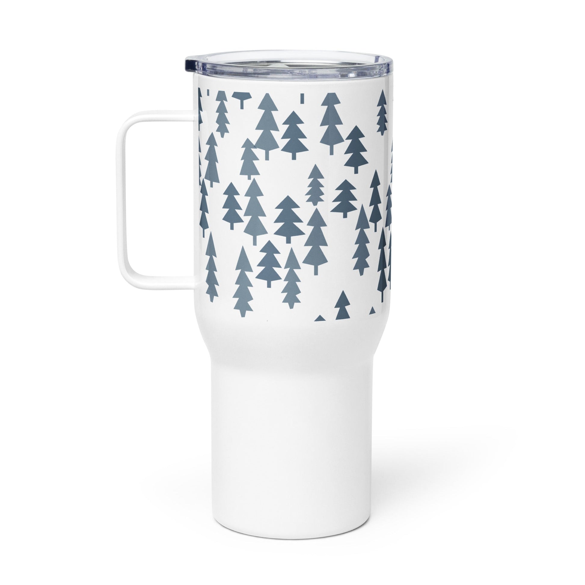 Christmas trees grey Travel mug - Bull & Node