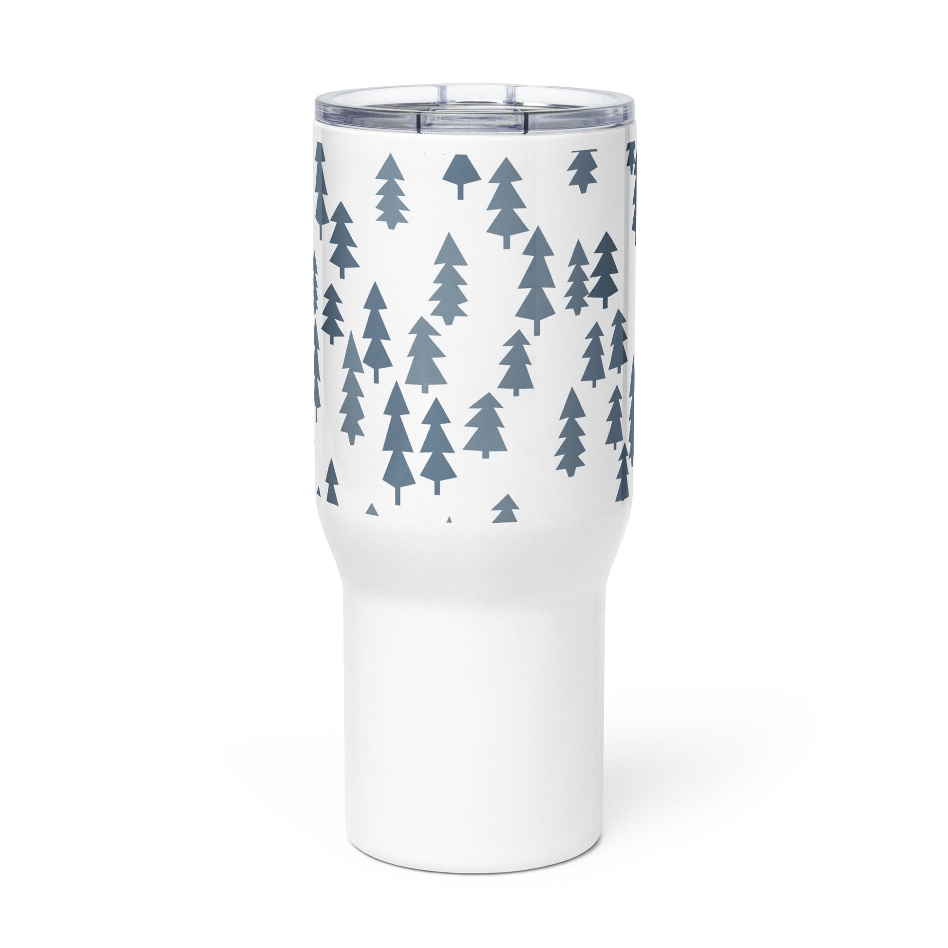 Christmas trees grey Travel mug - Bull & Node
