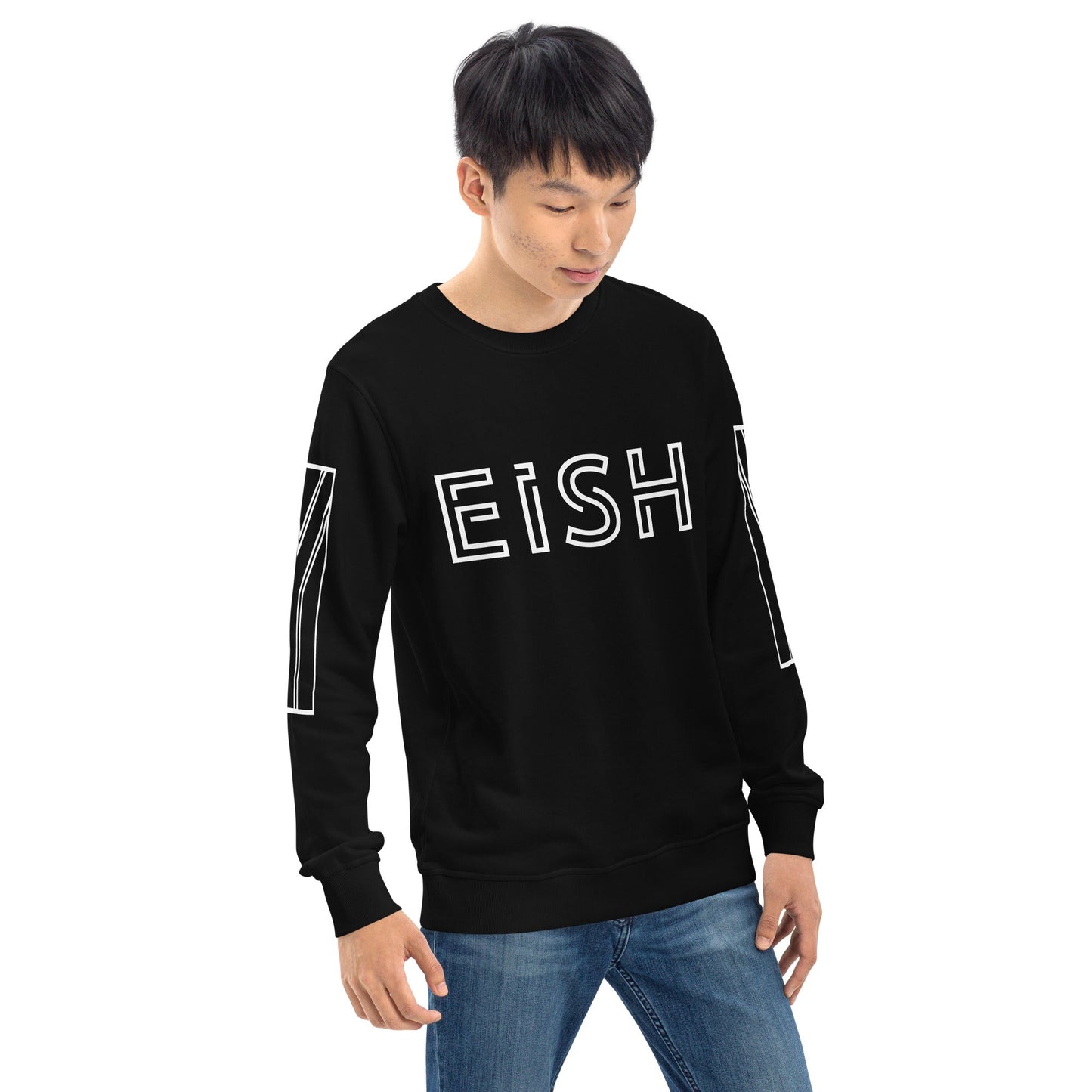 EISH Unisex black organic sweatshirt - Bull & Node