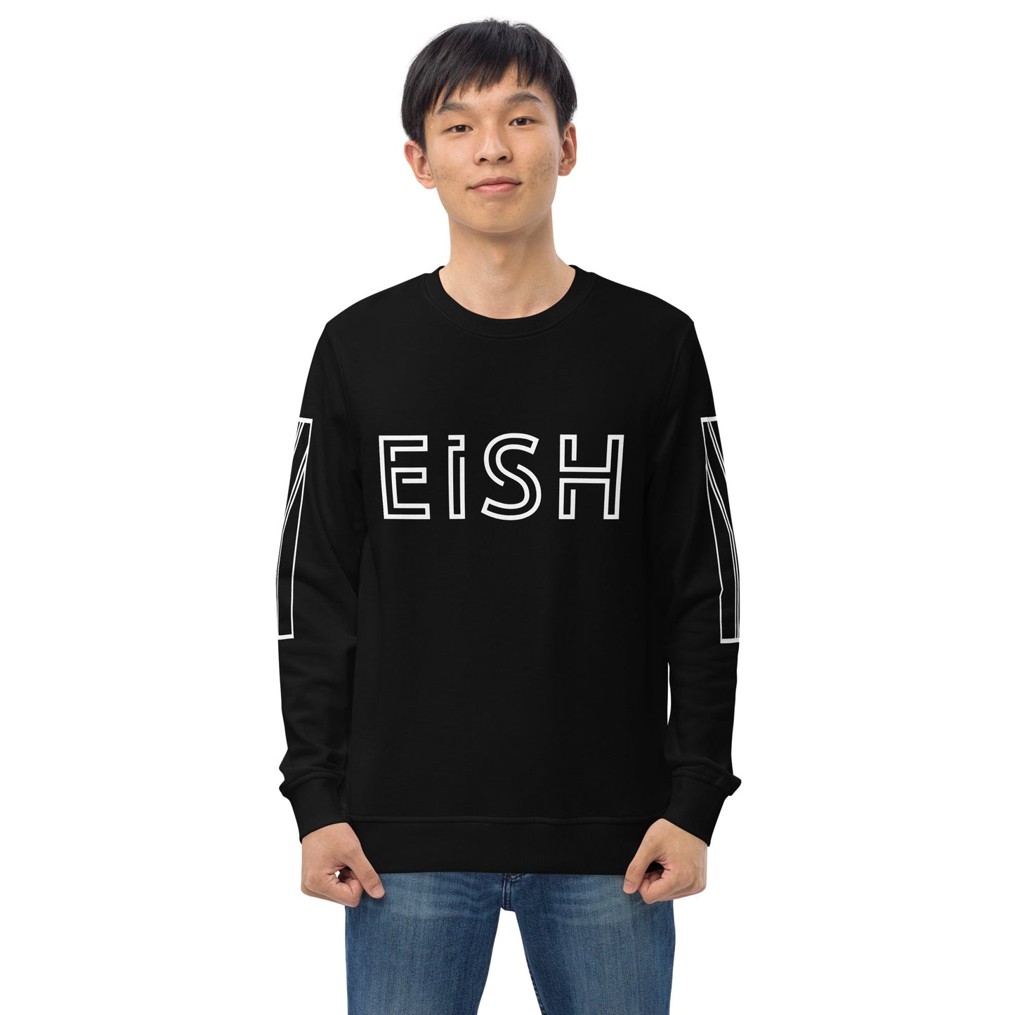 EISH Unisex black organic sweatshirt - Bull & Node
