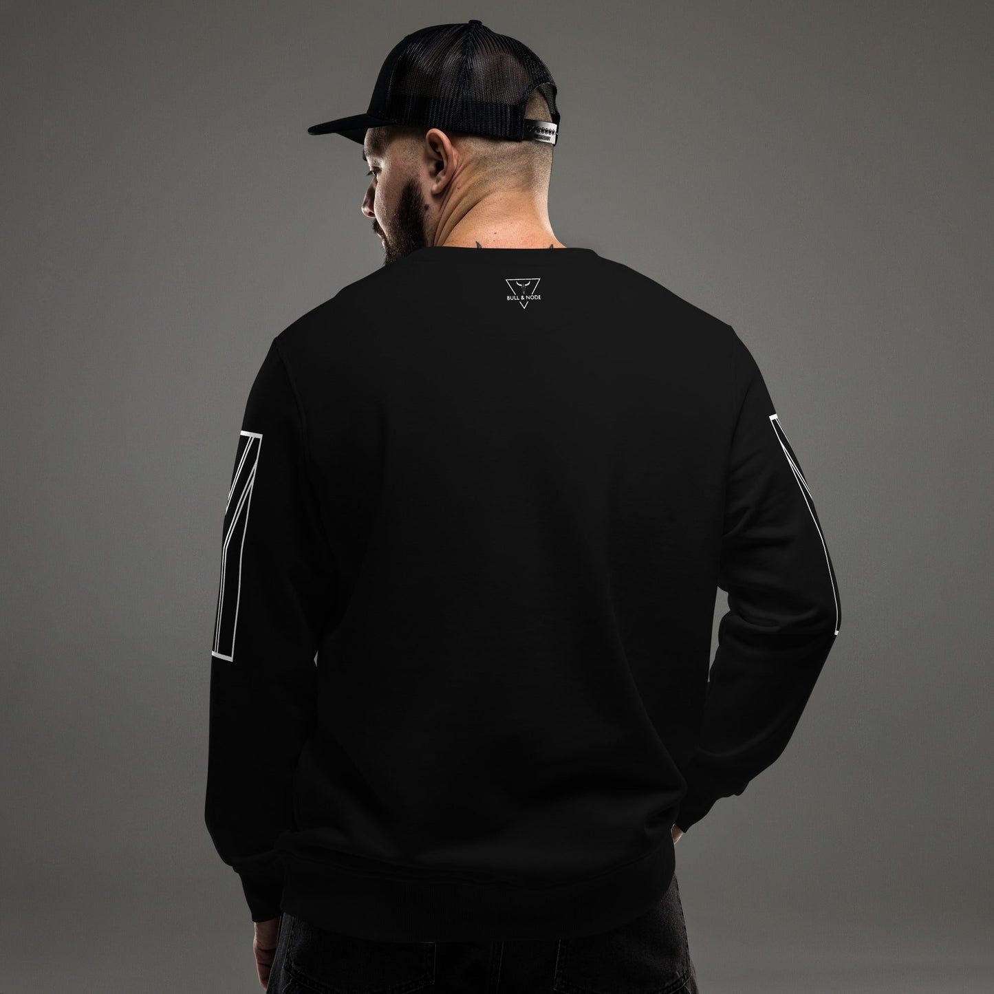 EISH Unisex black organic sweatshirt - Bull & Node