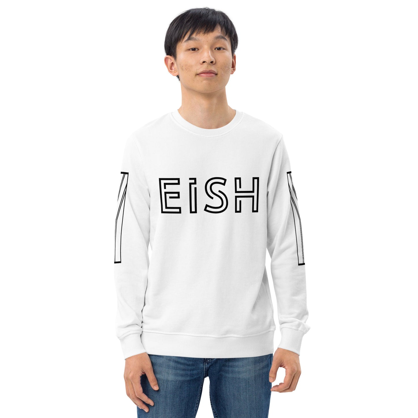 EISH Unisex white organic sweatshirt - Bull & Node