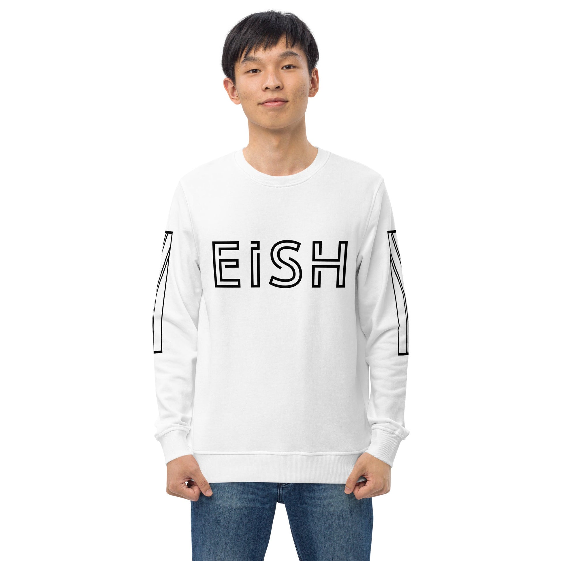 EISH Unisex white organic sweatshirt - Bull & Node