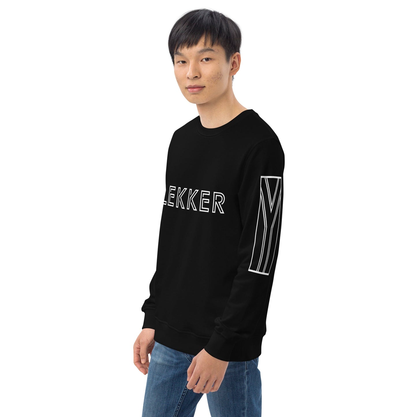 LEKKER Unisex black organic sweatshirt - Bull & Node