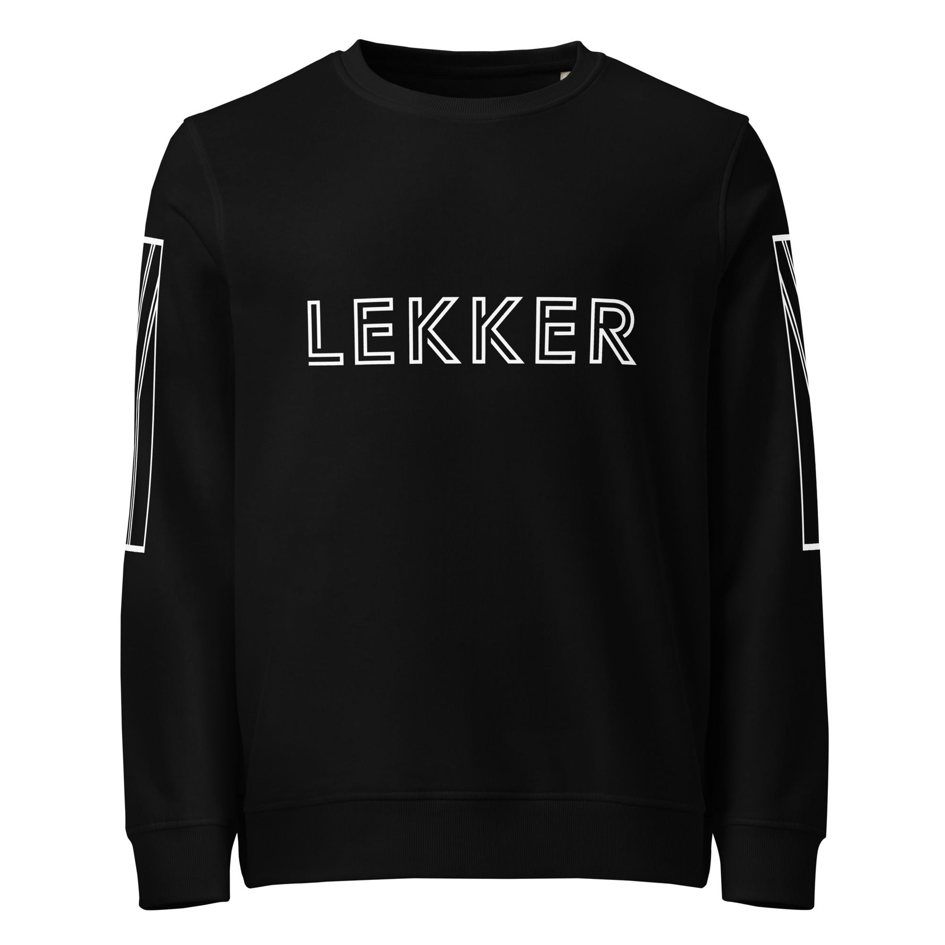 LEKKER Unisex black organic sweatshirt - Bull & Node
