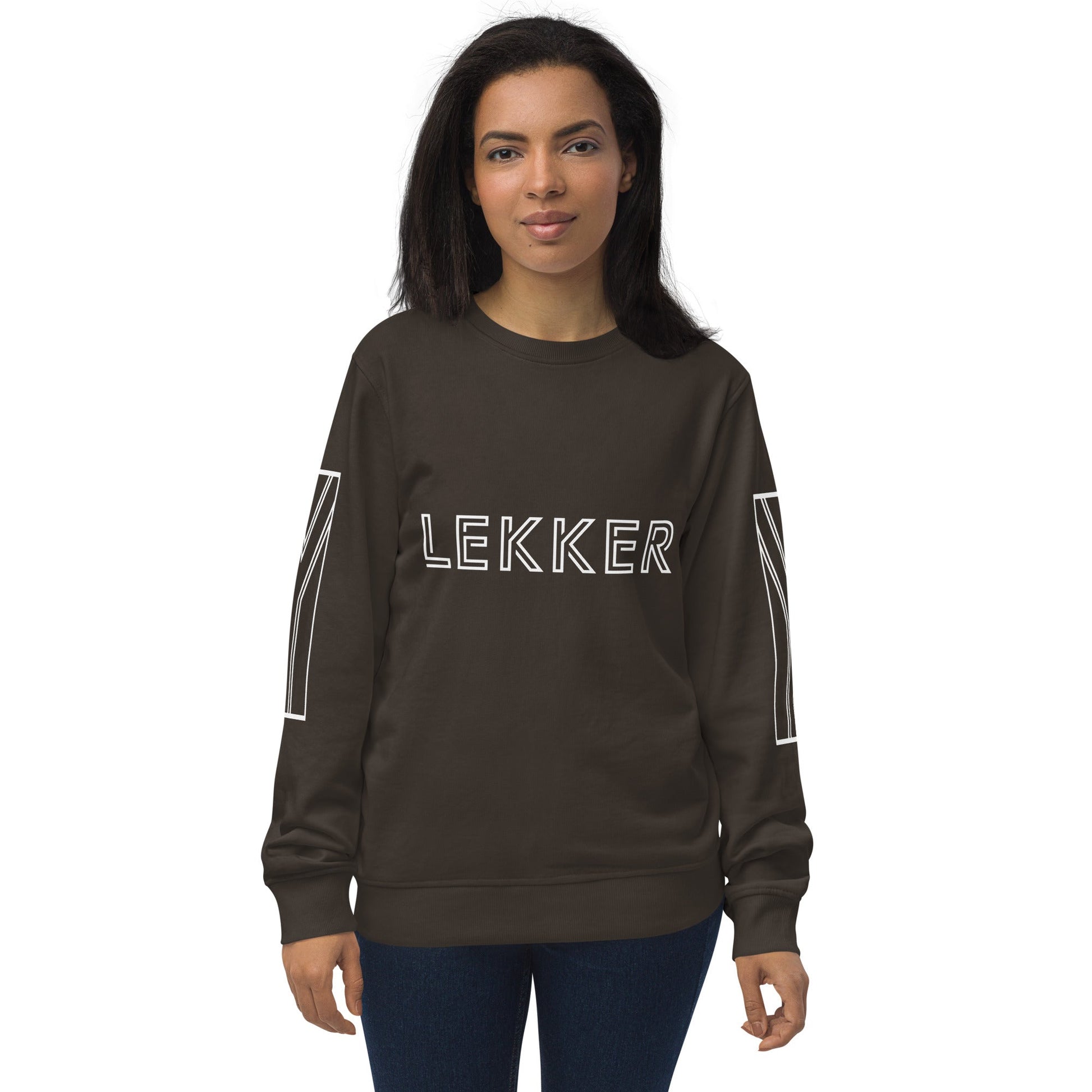 LEKKER Unisex charcoal organic sweatshirt - Bull & Node