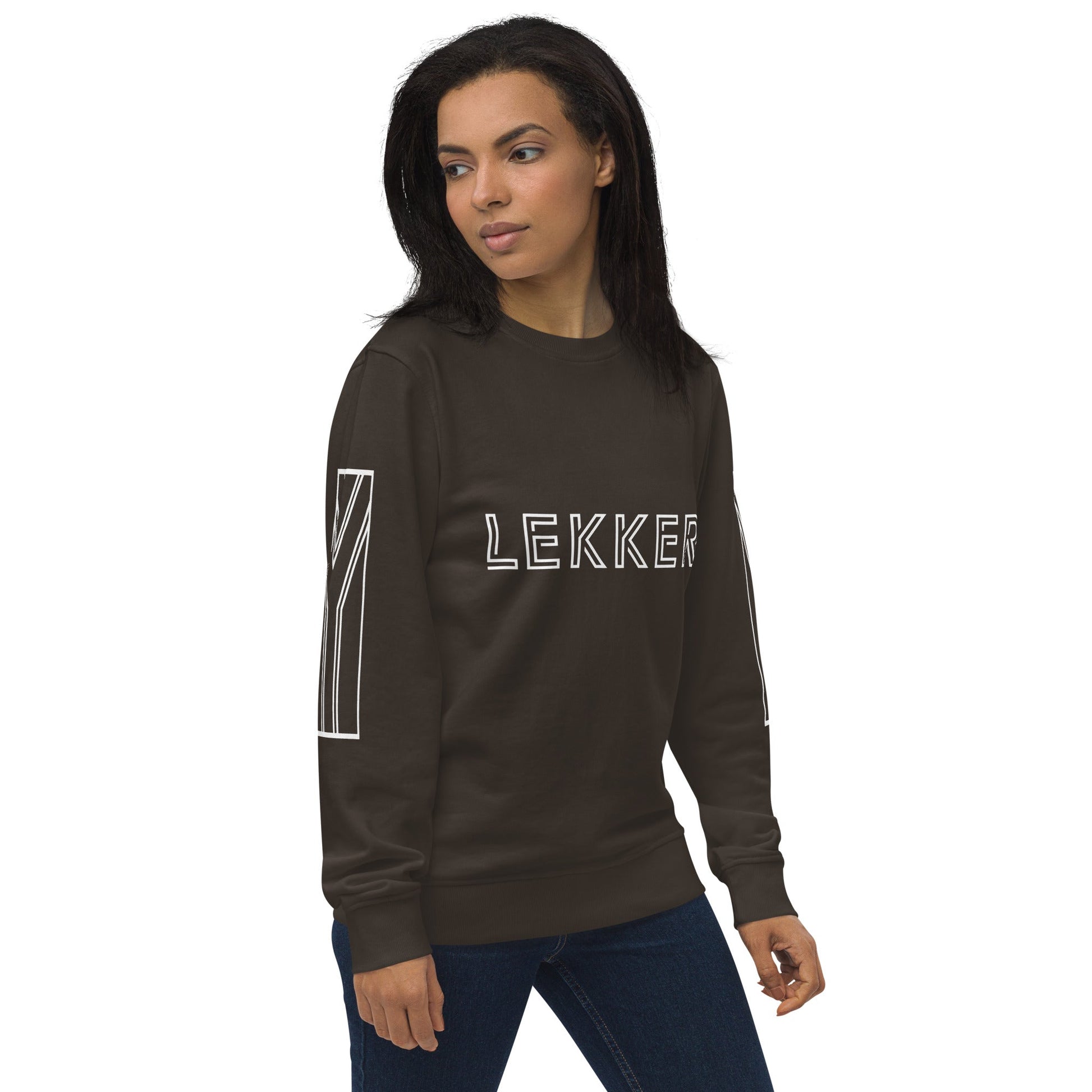 LEKKER Unisex charcoal organic sweatshirt - Bull & Node