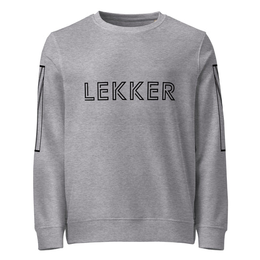 LEKKER Unisex grey organic sweatshirt - Bull & Node