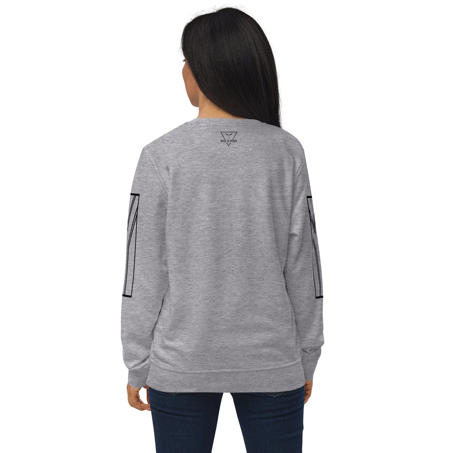 LEKKER Unisex grey organic sweatshirt - Bull & Node
