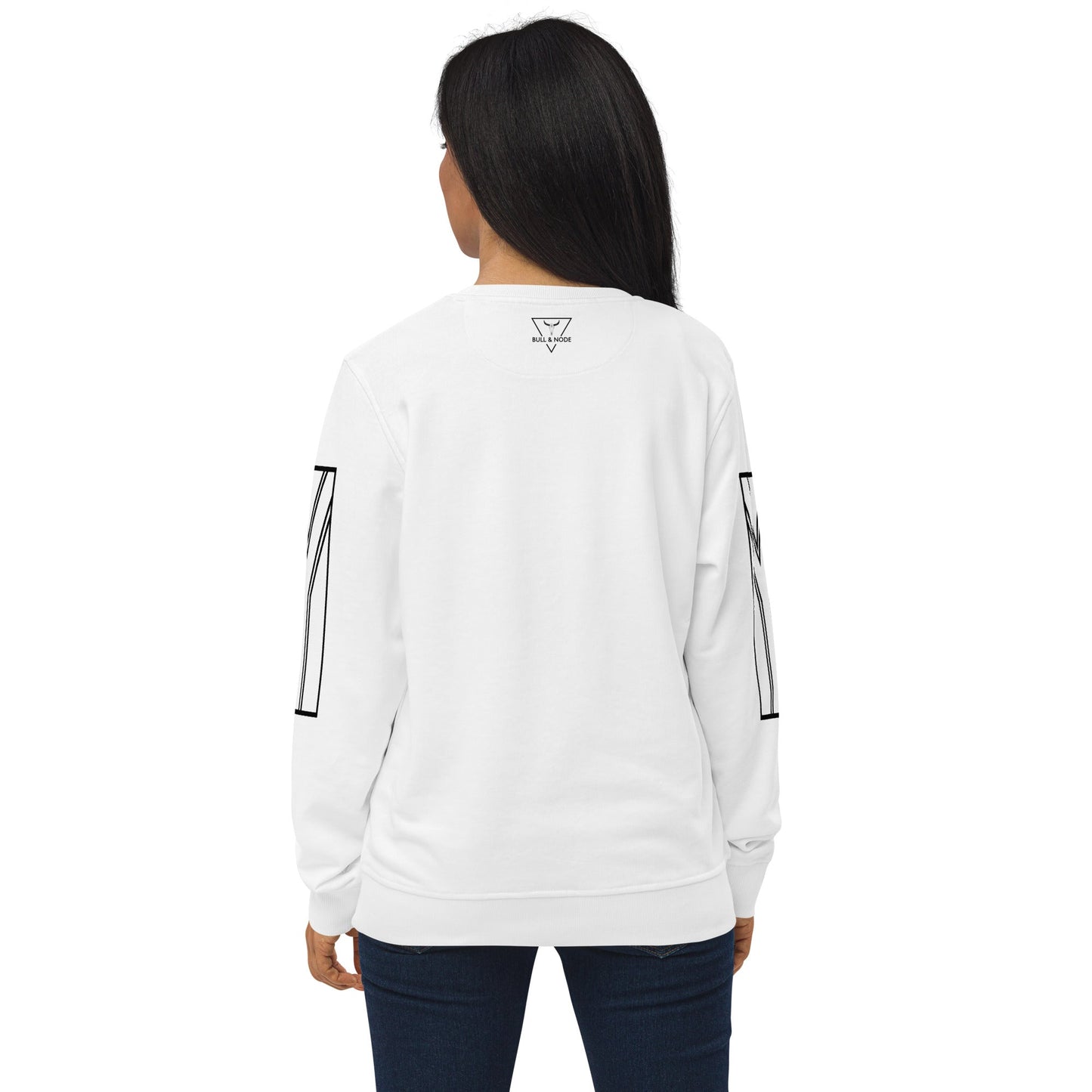 LEKKER Unisex white organic sweatshirt - Bull & Node