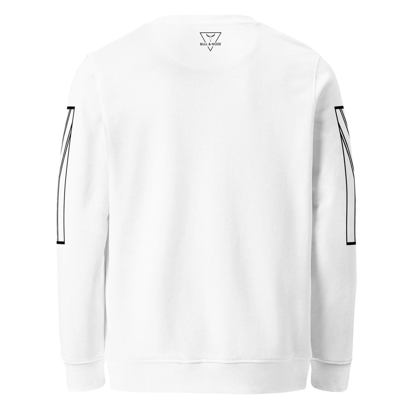 LEKKER Unisex white organic sweatshirt - Bull & Node