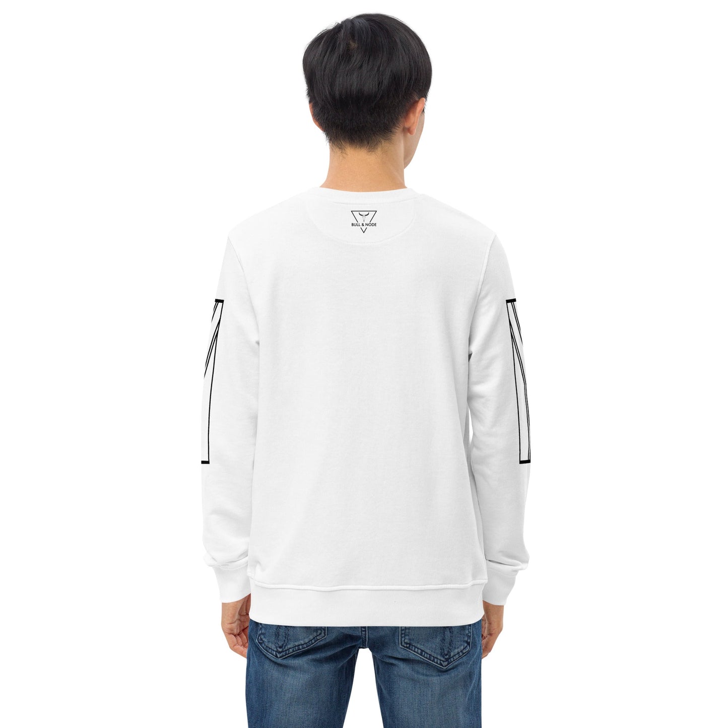LEKKER Unisex white organic sweatshirt - Bull & Node