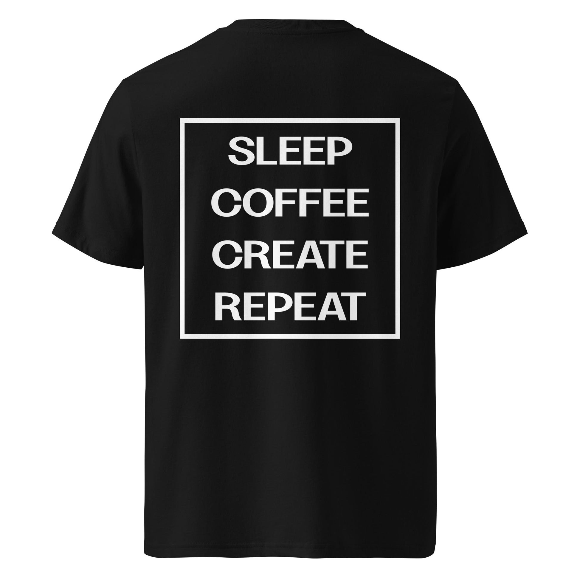 LIFE (back) Unisex black organic cotton t-shirt - Bull & Node