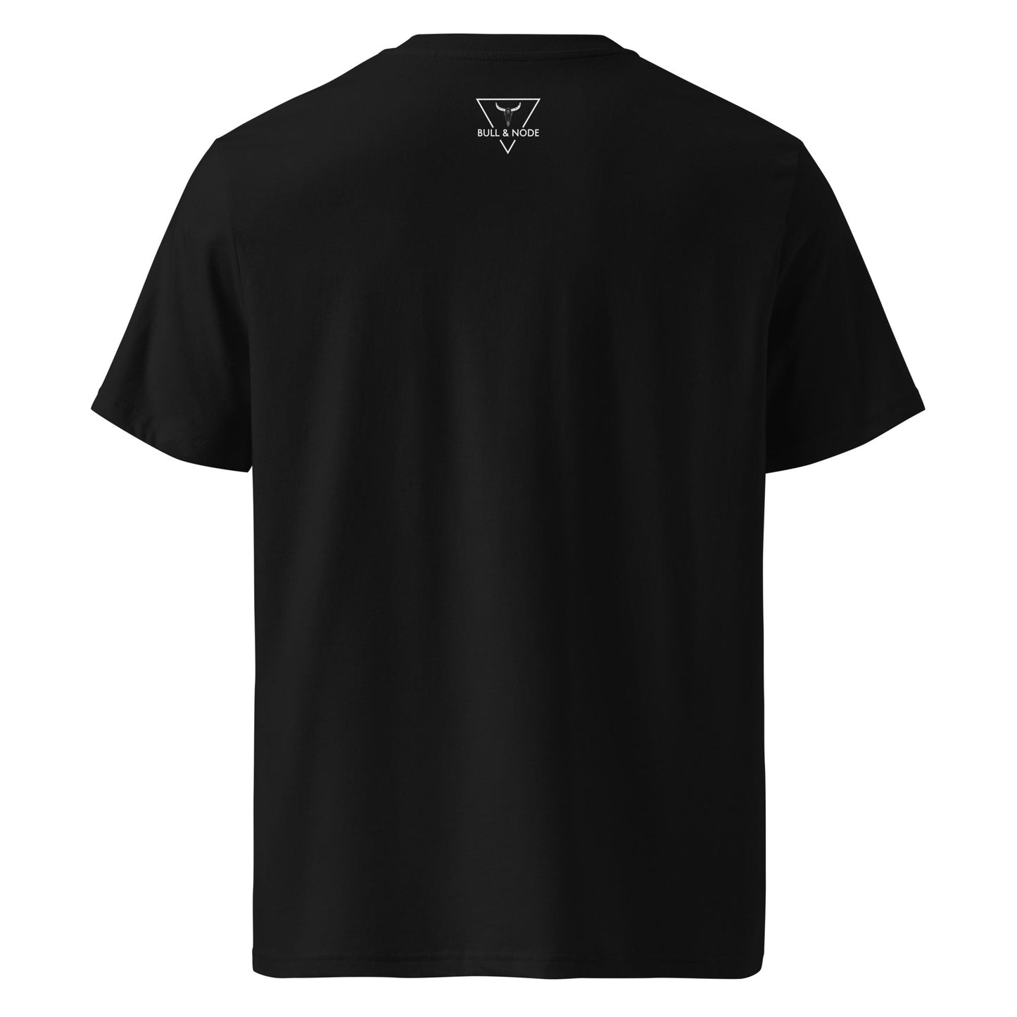 LIFE (front) Unisex black organic cotton t-shirt - Bull & Node