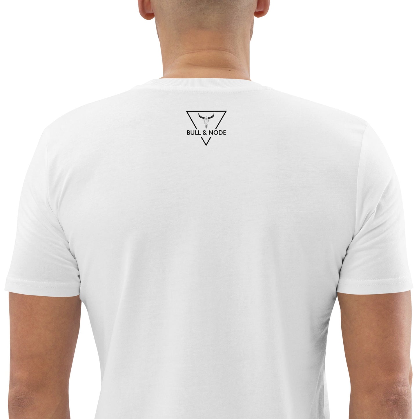 LIFE (front) Unisex white organic cotton t-shirt - Bull & Node