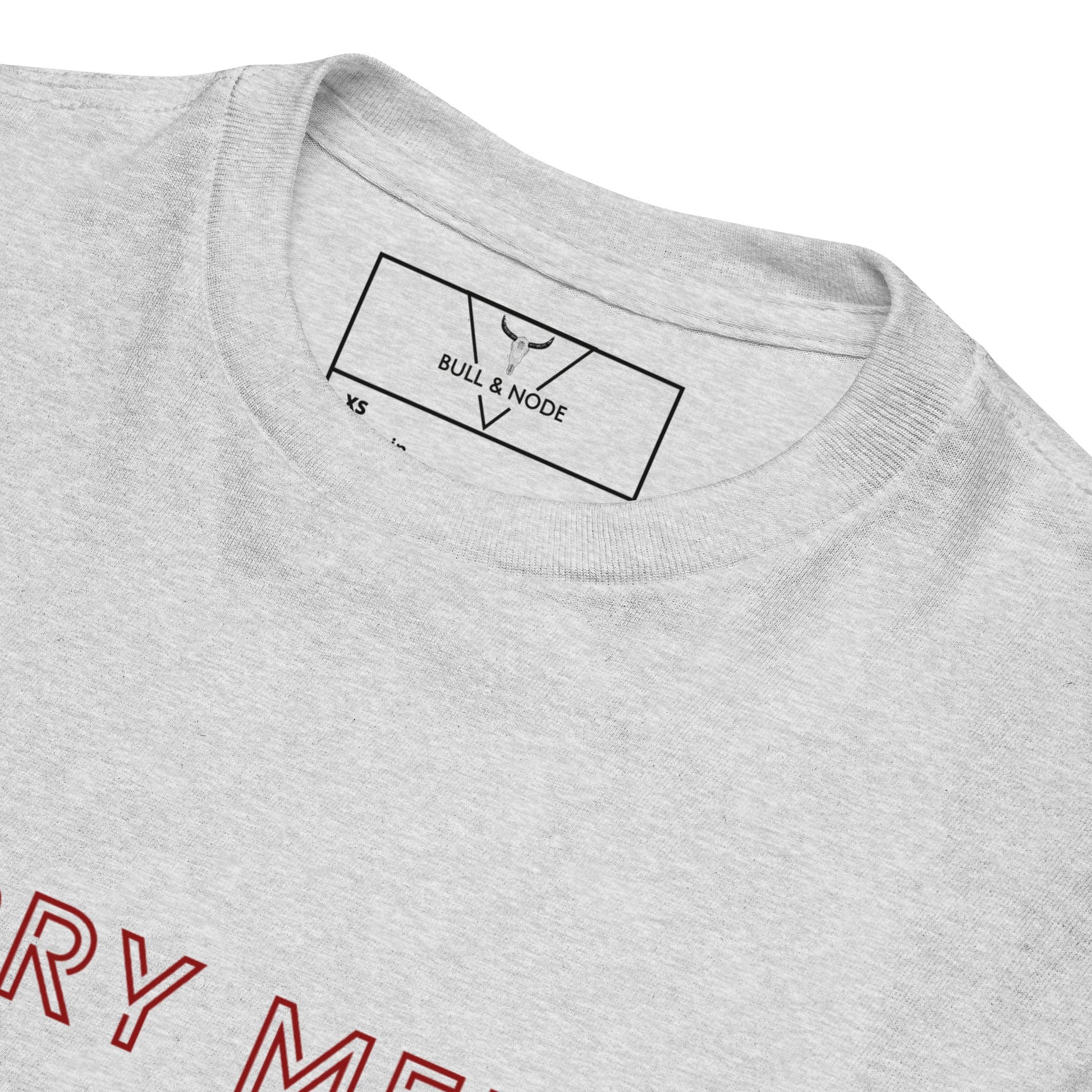 MERRY MERRY grey/burgundy Youth classic t-shirt - Bull & Node
