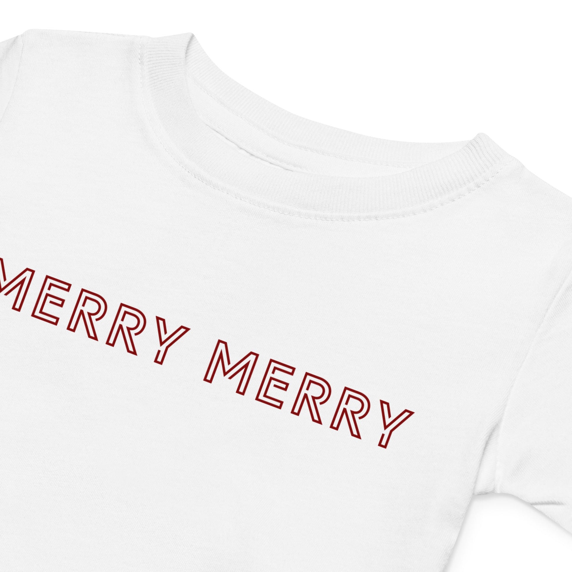 MERRY MERRY white/burgundy Baby jersey t-shirt - Bull & Node