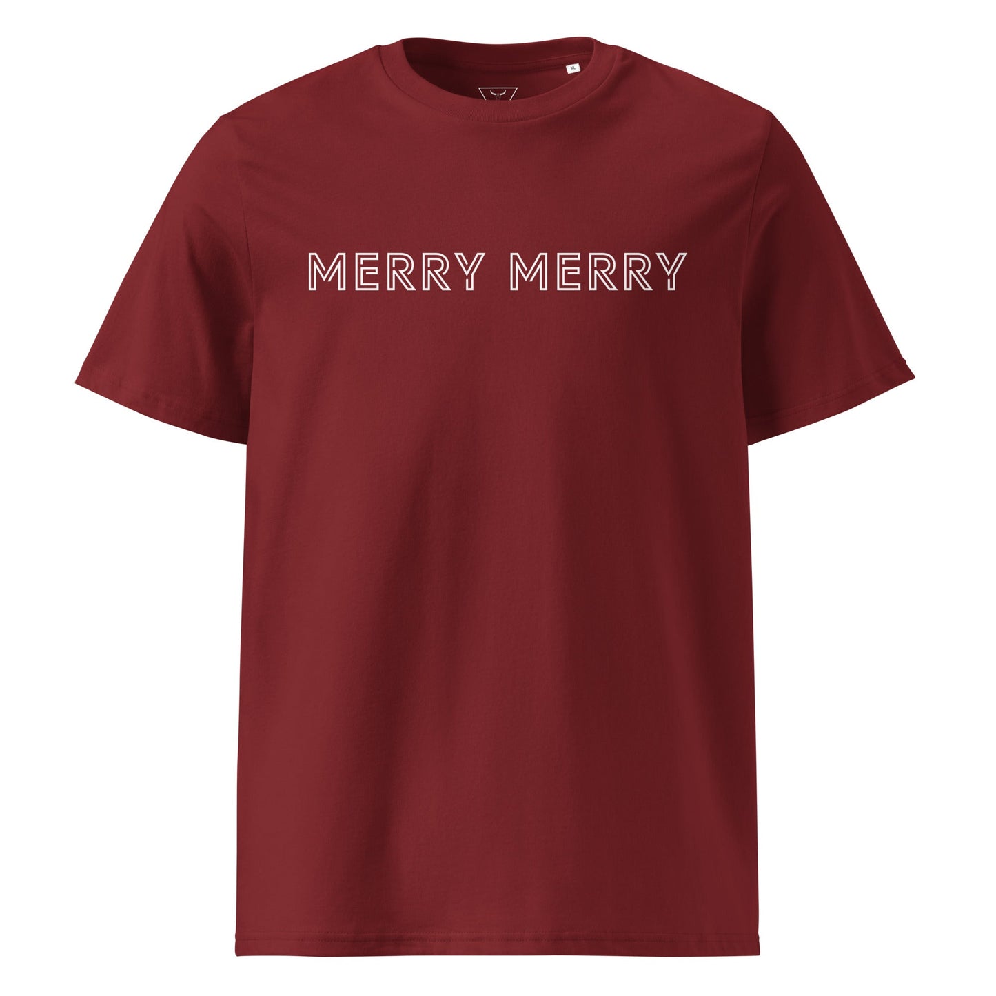 MERRY MERRY Women's burgundy organic cotton t-shirt - Bull & Node