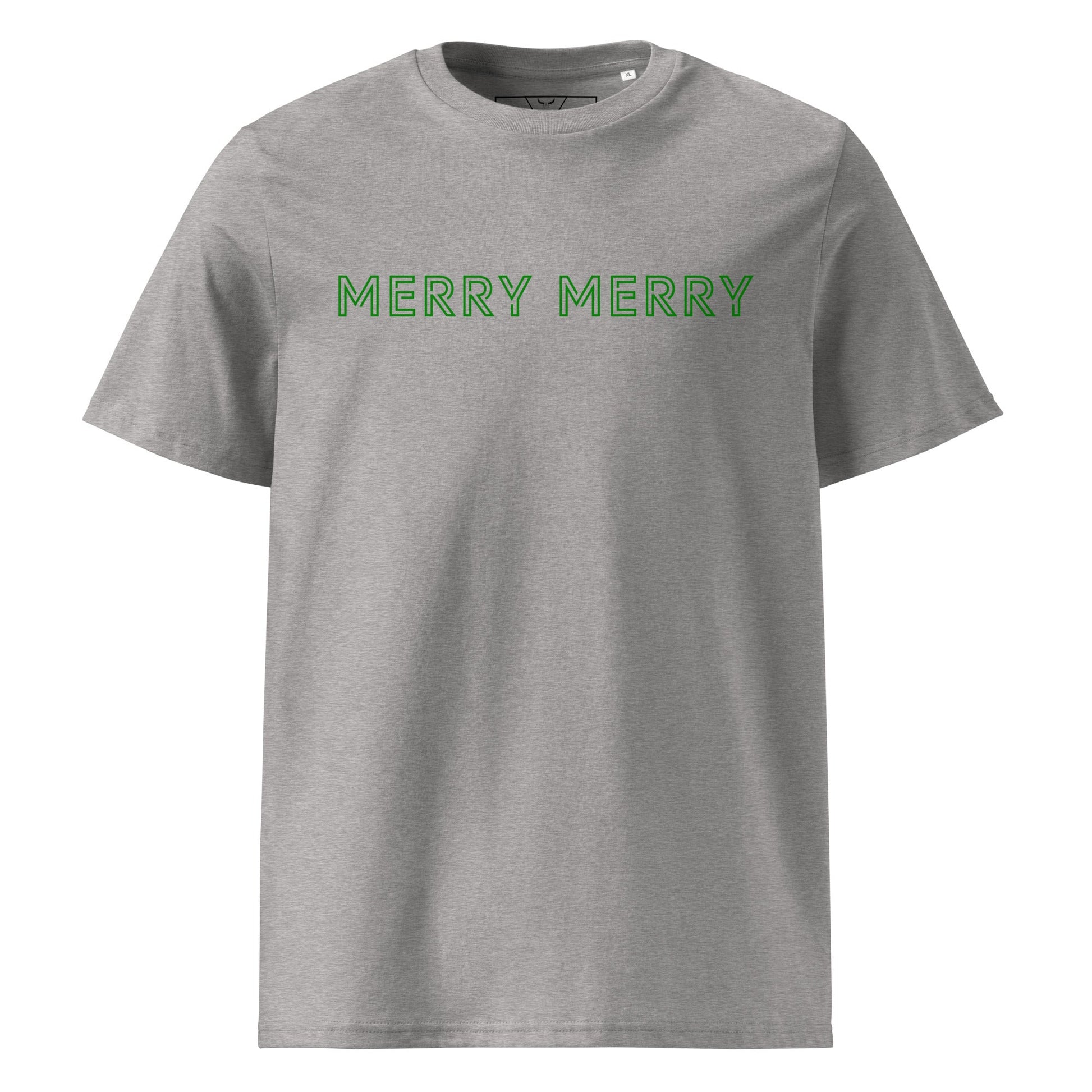 MERRY MERRY Women's grey/green organic cotton t-shirt - Bull & Node