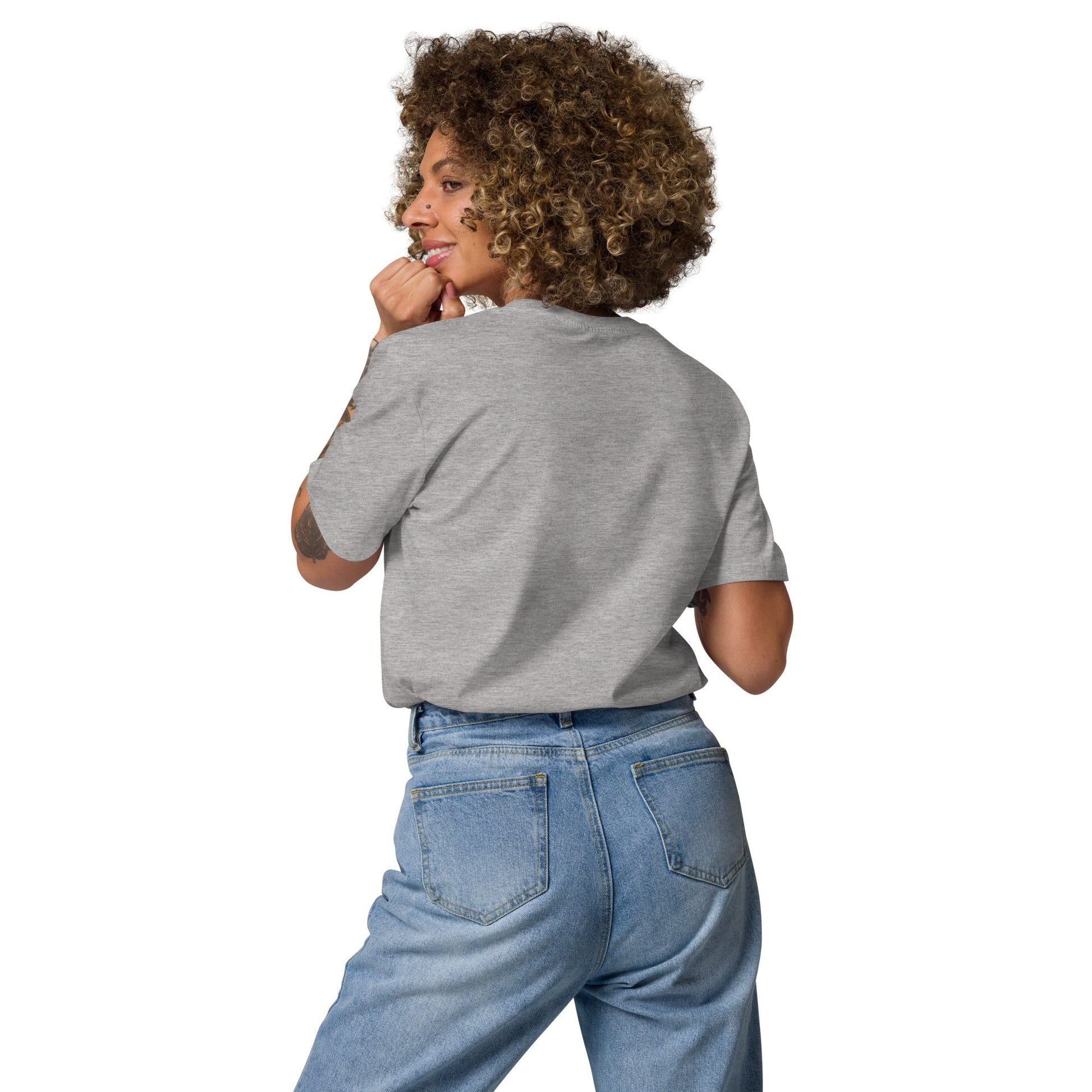 MERRY MERRY Women's grey/green organic cotton t-shirt - Bull & Node