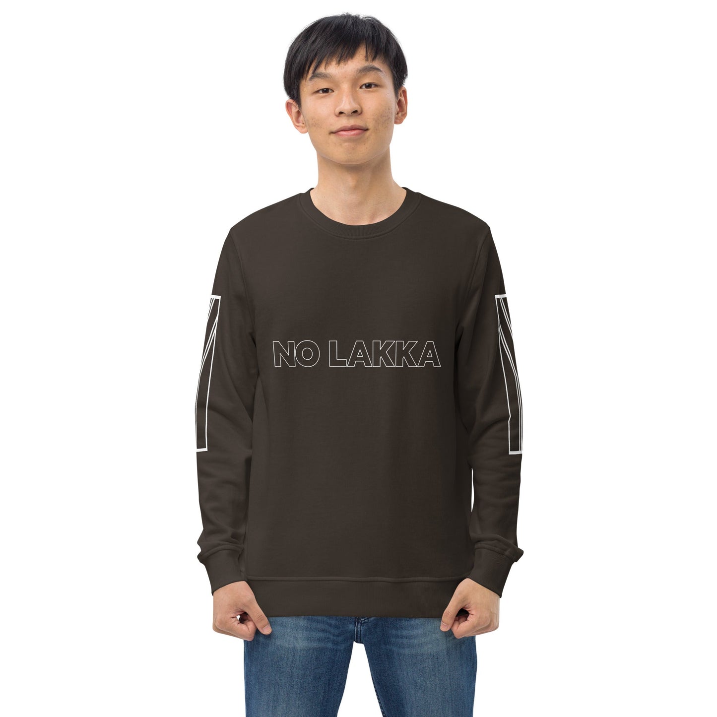 NO LAKKA Unisex charcoal organic sweatshirt - Bull & Node