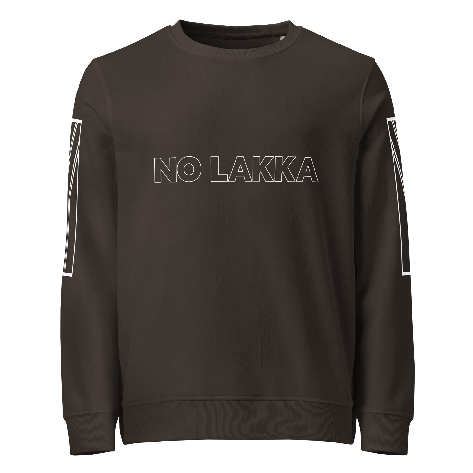 NO LAKKA Unisex charcoal organic sweatshirt - Bull & Node