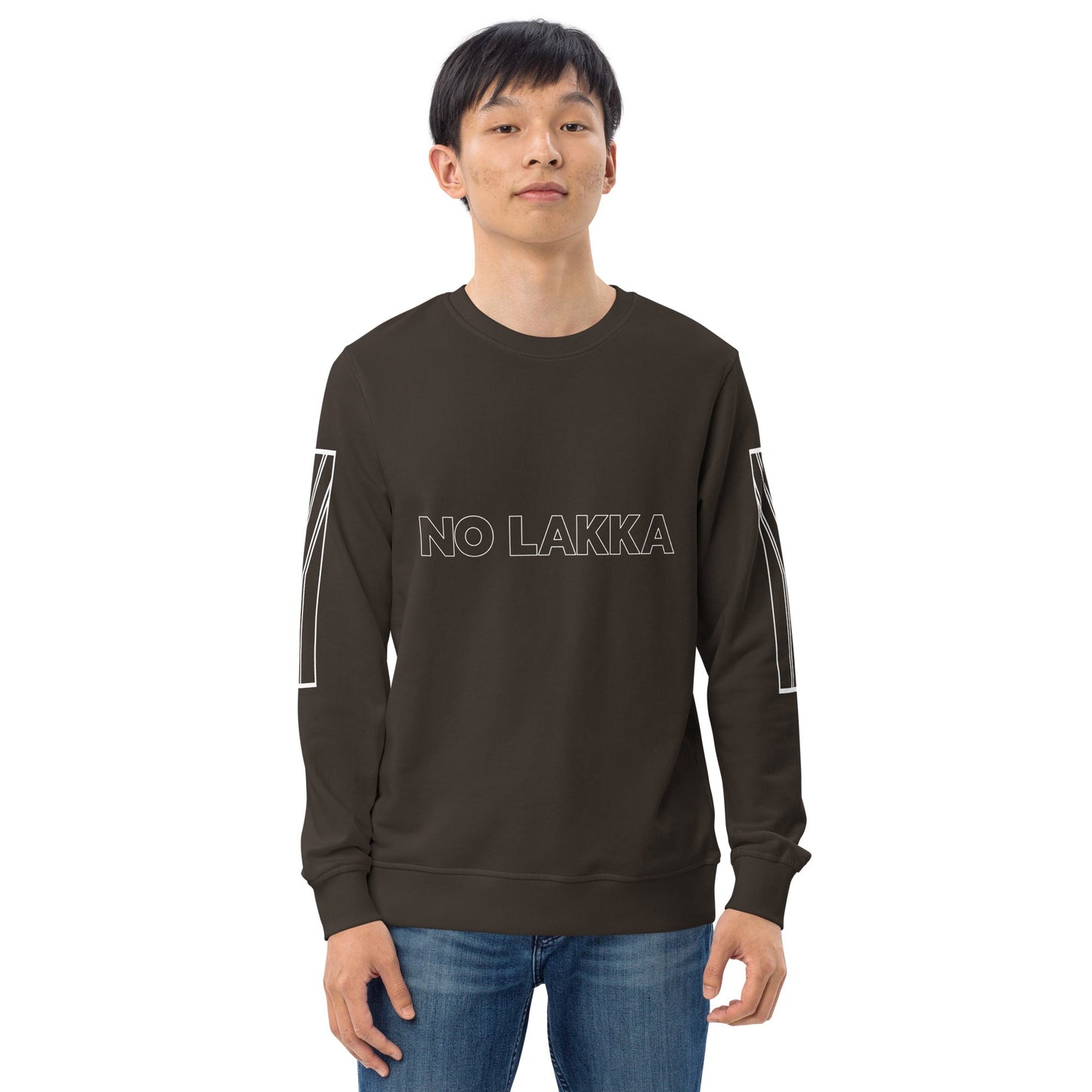 NO LAKKA Unisex charcoal organic sweatshirt - Bull & Node